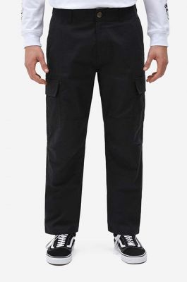 Imagine Dickies pantaloni de bumbac culoarea negru, cu fit cargo DK0A4XDUBLK-BLACK