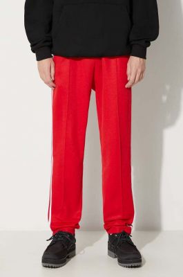 Imagine adidas Originals pantaloni de trening Adicolor Classics Beckenbauer culoarea roșu, cu imprimeu, IM4547
