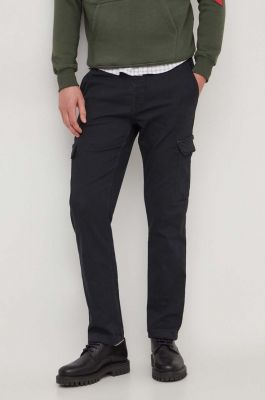 Imagine Pepe Jeans pantaloni barbati, culoarea negru, mulata