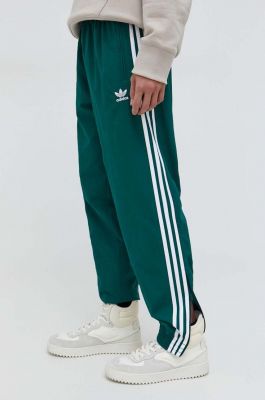 Imagine adidas Originals pantaloni de trening Adicolor Woven Firebird Track top culoarea verde, cu imprimeu, IT2497