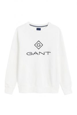 Imagine Gant Bluza de trening cu logo si decolteu rotund