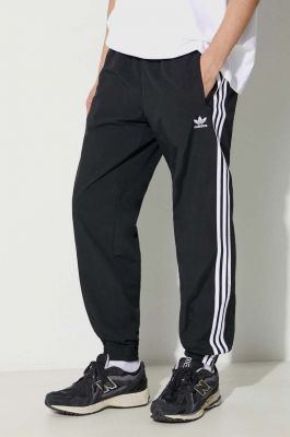 Imagine adidas Originals pantaloni Adicolor Woven Firebird Track top bărbați, culoarea negru, cu model, IT2501