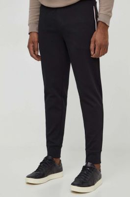 Imagine BOSS pantaloni de trening culoarea negru, neted