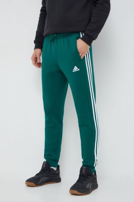 Imagine adidas pantaloni de trening culoarea verde, cu imprimeu IN0342