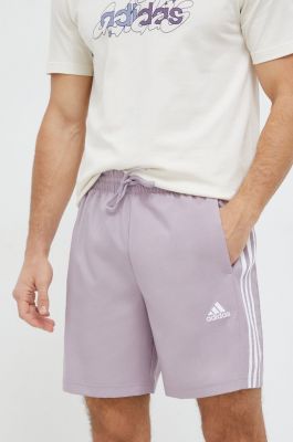 Imagine adidas pantaloni scurți bărbați, culoarea violet IS1393