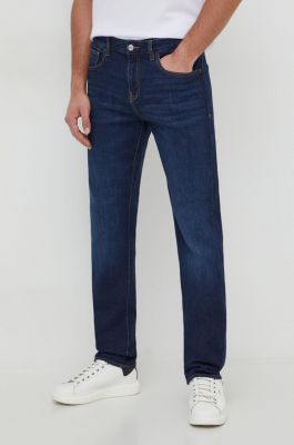 Imagine Armani Exchange jeansi barbati, culoarea albastru marin