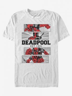Imagine Marvel Deadpool 4 Panel 2 Tone Tricou ZOOT.Fan