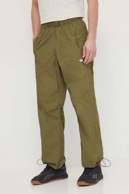 Imagine adidas Originals pantaloni de trening culoarea verde, uni IS0201