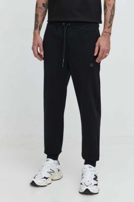 Imagine HUGO pantaloni de trening culoarea negru, neted