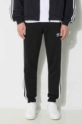 Imagine adidas Originals pantaloni de trening 3-Stripes Pant culoarea negru, cu imprimeu, IU2353