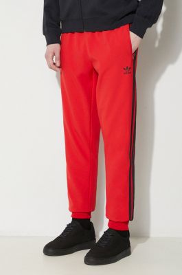 Imagine adidas Originals pantaloni de trening culoarea roșu, cu imprimeu IS2808