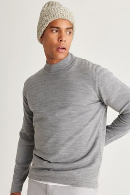 Imagine AC&Co Pulover tricotat fin cu guler scurt