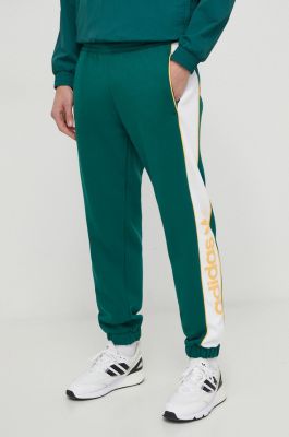 Imagine adidas Originals pantaloni de trening culoarea verde, cu imprimeu IT2442