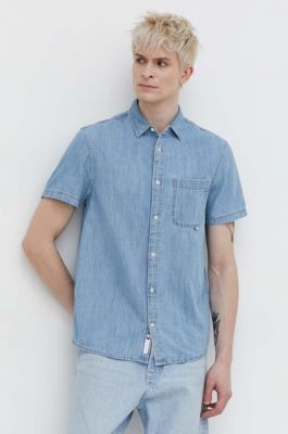 Imagine Tommy Jeans cămașă bărbați, cu guler clasic, regular DM0DM18958