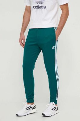 Imagine adidas Originals pantaloni de trening culoarea verde, cu imprimeu IR9886