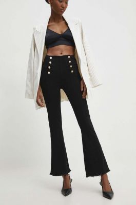 Imagine Answear Lab jeansi femei, culoarea negru