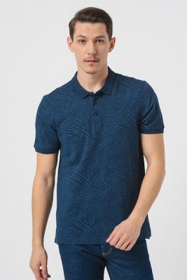 Imagine Mustang Tricou polo cu model abstract