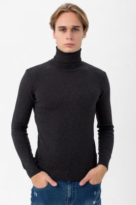 Imagine Felix Hardy Pulover slim fit din tricot fin cu guler inalt