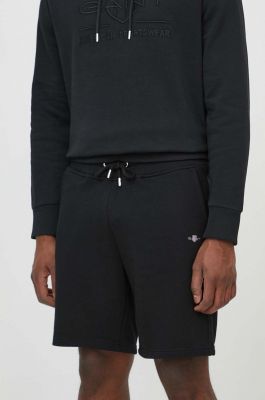 Imagine Gant pantaloni scurti barbati, culoarea negru
