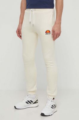 Imagine Ellesse pantaloni de trening Ovest Jog Pant culoarea bej, cu imprimeu, SHV01763