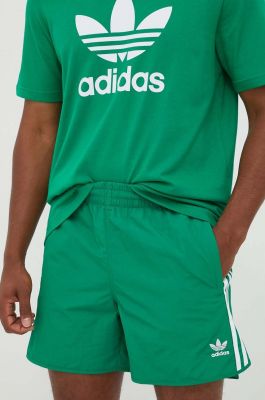 Imagine adidas Originals pantaloni scurți bărbați, culoarea verde IM4424