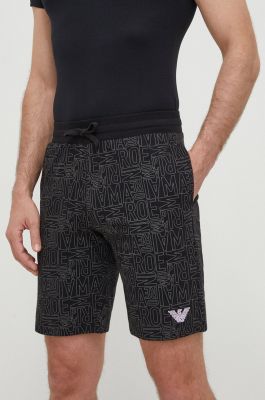Imagine Emporio Armani Underwear pantaloni scurți din bumbac lounge culoarea negru, 111004 4R566