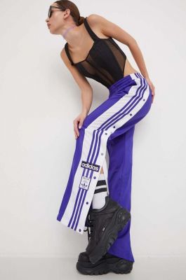 Imagine adidas Originals pantaloni de trening culoarea violet, cu imprimeu IP0624