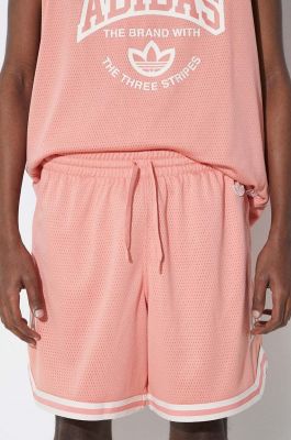 Imagine adidas Originals pantaloni scurti barbati, culoarea roz, IS2918