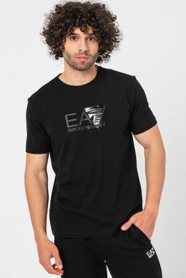 Imagine EA7 Tricou din amestec de bumbac cu logo