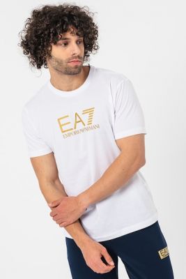 Imagine EA7 Tricou de bumbac cu imprimeu logo