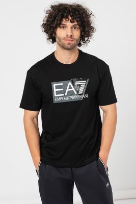 Imagine EA7 Tricou de bumbac cu imprimeu logo