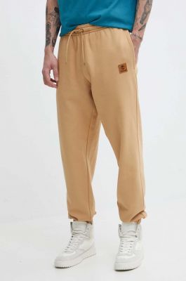Imagine Timberland pantaloni de trening culoarea maro, neted, TB0A5UVYEH31
