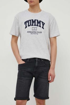 Imagine Tommy Jeans pantaloni scurți bărbați, culoarea negru, DM0DM18784