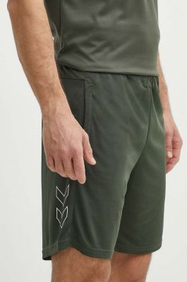 Imagine Hummel pantaloni scurți de antrenament Flex Mesh culoarea verde