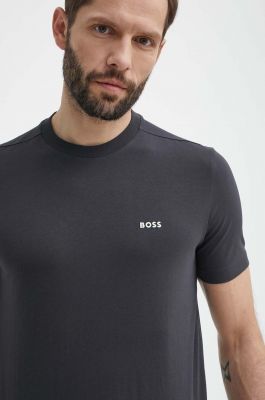 Imagine BOSS Green tricou bărbați, culoarea gri, cu imprimeu 50506373