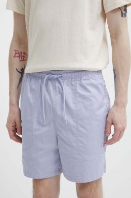 Imagine Dickies pantaloni scurti din bumbac culoarea violet