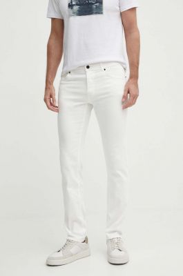 Imagine Sisley jeansi barbati, culoarea alb