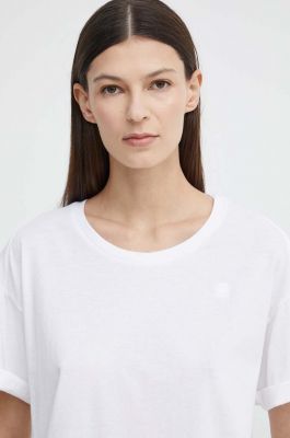 Imagine G-Star Raw tricou din bumbac femei, culoarea alb