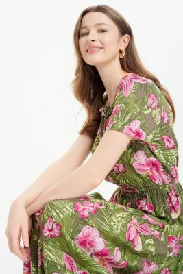 Imagine GreenPoint Rochie lunga cu model floral