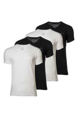 Imagine Gant Set de tricouri de bumbac cu decolteu in V - 4 piese