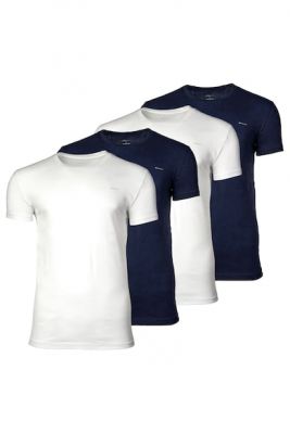 Imagine Gant Set de tricouri de bumbac cu decolteu la baza gatului - 4 piese