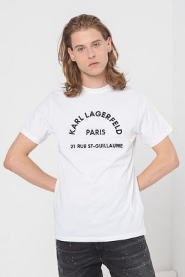 Imagine Karl Lagerfeld Tricou din bumbac cu imprimeu logo