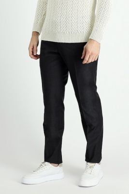 Imagine KIGILI Pantaloni lungi uni din amestec de lana