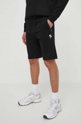 Imagine Karl Lagerfeld pantaloni scurți bărbați, culoarea negru 542900.705032