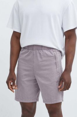 Imagine adidas Originals pantaloni scurti din bumbac culoarea violet, IS1732