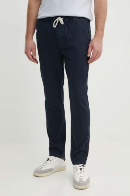 Imagine Pepe Jeans pantaloni barbati, culoarea albastru marin, cu fason chinos