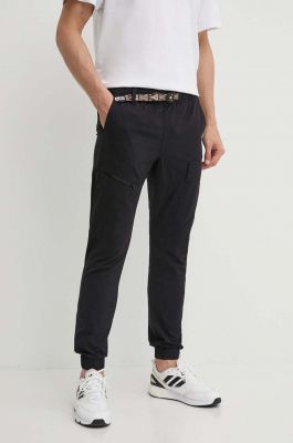 Imagine Picture pantaloni de bumbac Tohola culoarea negru, cu fason cargo, MJS067